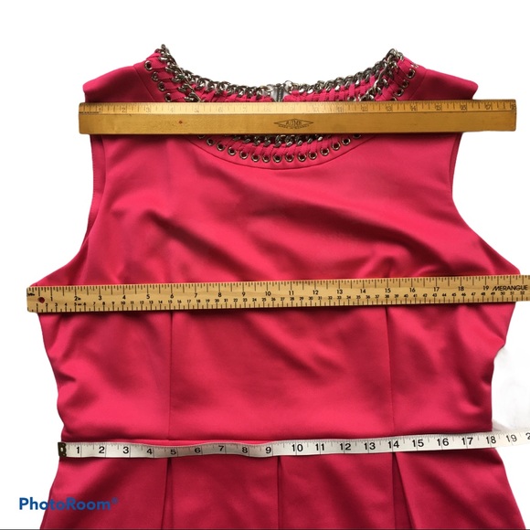 KARL LAGERFELD Hot Pink Knit Sleeveless Dress, 14 - Picture 11 of 13